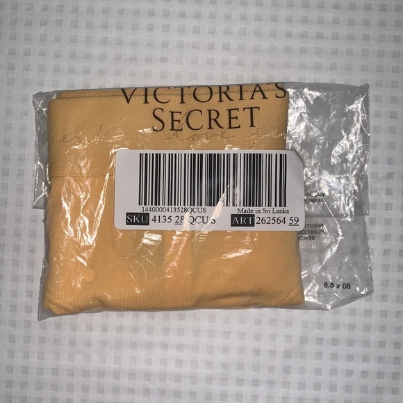 New Victoria’s Secret Pink Logo Hipster Panty Yellow Optimistic Sizes XS & Small - Picture 4 of 12